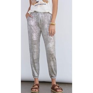Anthropologie Sloane Shimmer Jogger
